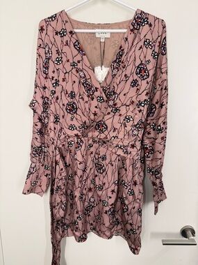 Joie Floral Wrap Dress with Belt